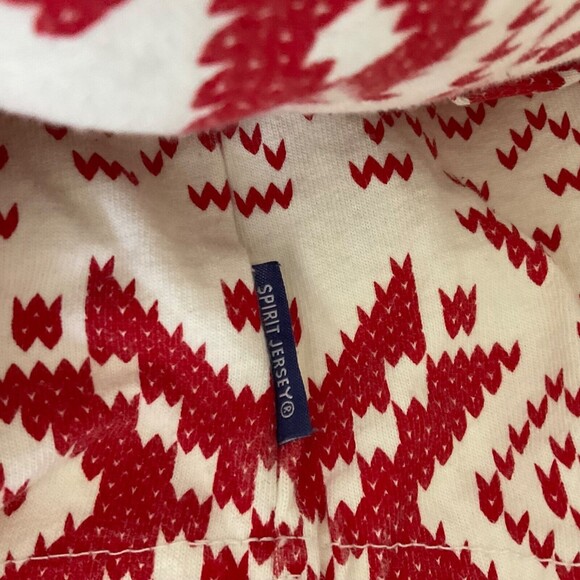 Spirit Jersey women size L Let it snow Red Snow Flakes Fair Isle cozy USA - Picture 5 of 12